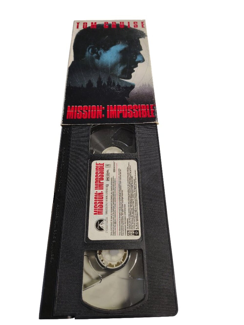 (1996) Mission: Impossible Rated PG-13 Action/Thriller VHS Cassette Tape